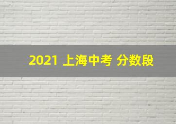 2021 上海中考 分数段